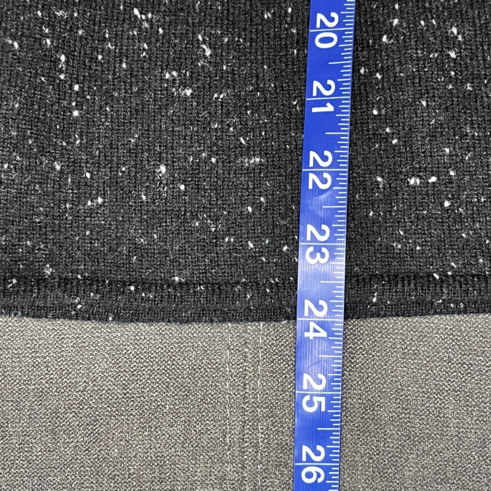 Charter Club Luxury Cashmere Mock‎ Neck Sweater Petite Black Roll Neck Old Money - Picture 6 of 8